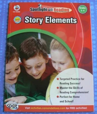 Frank Schaffer STORY ELEMENTS, gr. 3-4, All Clean workbook #104557 reproducible