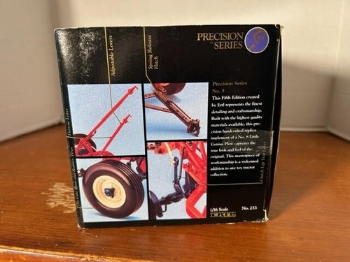 Ertl Precision Series 5 McCormick Deering 1/16 Little Genius No. 8 3 Bottom Plow - Picture 5 of 6