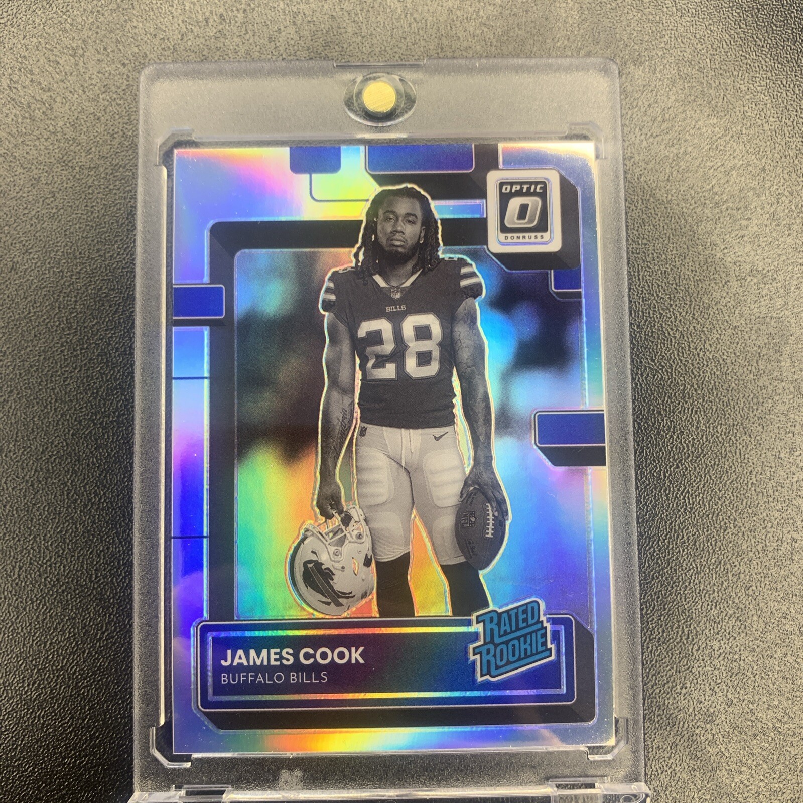 2022 Donruss Optic James Cook Rated Rookie Holo Variation Prizm #215 Bills