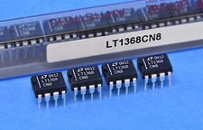 4 Linear / Analog Devices 2-Ch Precision Op Amp CMRR = 106dB P/N: LT1368CN8