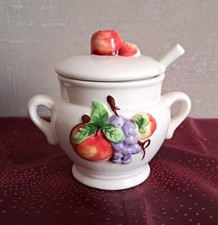 Marmeladentopf, Marmeladenschale, Mini Rumtopf, Deko, Aufbewahrung 