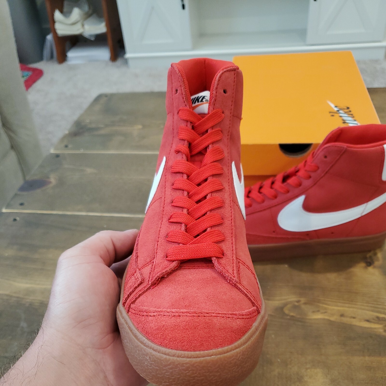 Size 8 - Nike Blazer Mid 77 Red Gum 