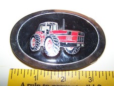 Vintage International Harvester Tractor Belt Buckle Enamel Inlay Limited Edition
