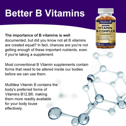 60Capsules Vitamin BComplex Support Energy&Metabolism&Antioxidant Health - Picture 7 of 9