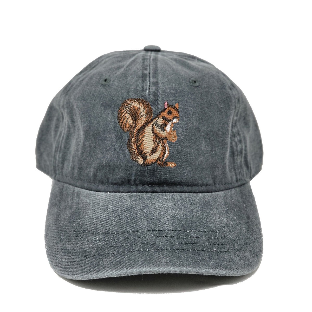 Wildlife Squirrel embroidered dad hat, squirrel embroidered baseball cap