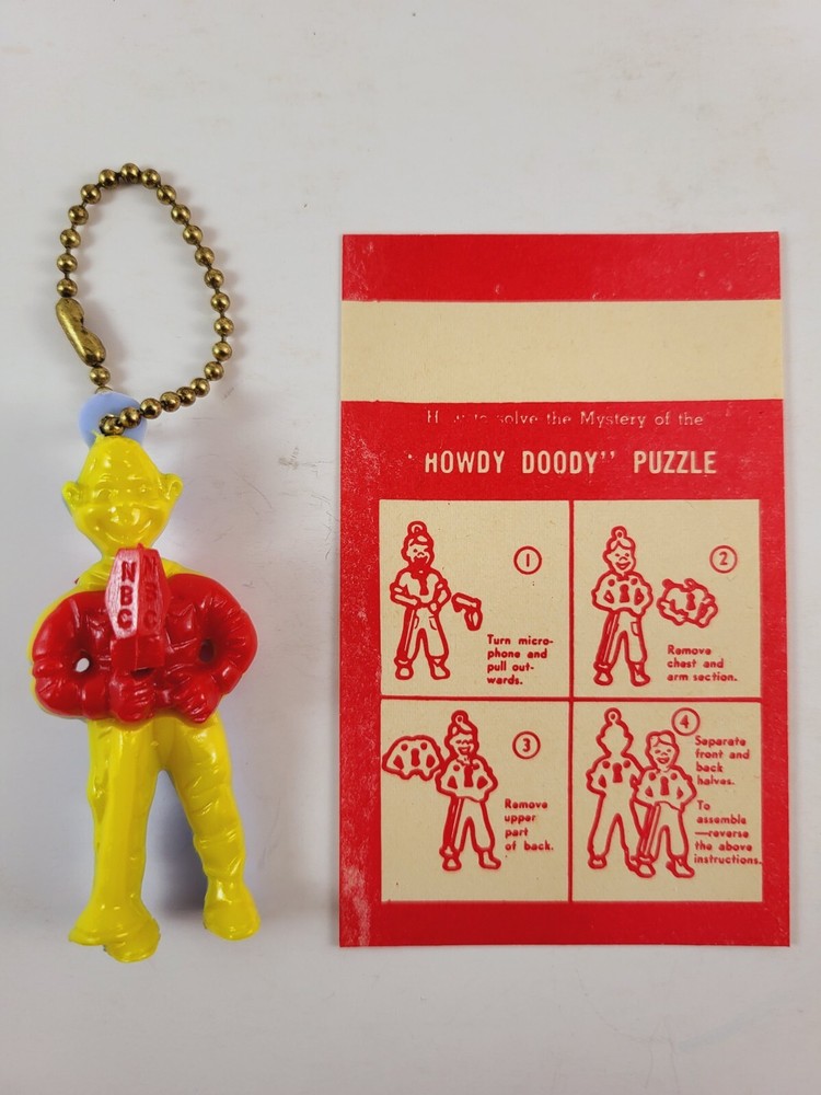 Howdy Doody Vintage Key Chain Puzzle With Instructions