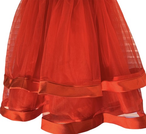 Girls Party Dress Spring Red Satin Pearls SZ 6 Ai Meng Sleeveless Child Clothing - Picture 3 of 12