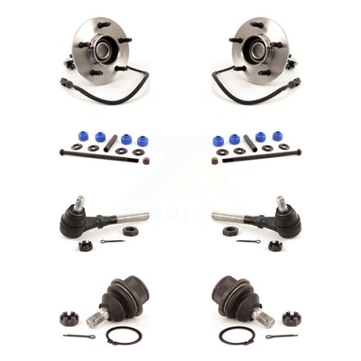 Hub Bearing Lower Ball Joint Outer Tie Rod  Link Front Kit (8Pc) For Ford F