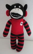 Halloween Devil Sock Monkey 11" Plush Squeaker Toy Dan Dee Collector's Choice