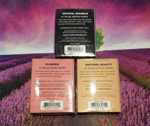 Mary-Kate und Ashley Paper Me Pretty On The Go Make-up Blatt x 3 - Bild 1 von 2