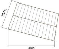 Oven Rack for Whirlpool Range 24x15.7 W10256908 Chrome Finish