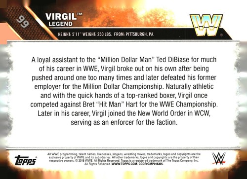 2016 Topps WWE base and inserts, bronze, silver - pick your card PYC - Picture 426 of 466