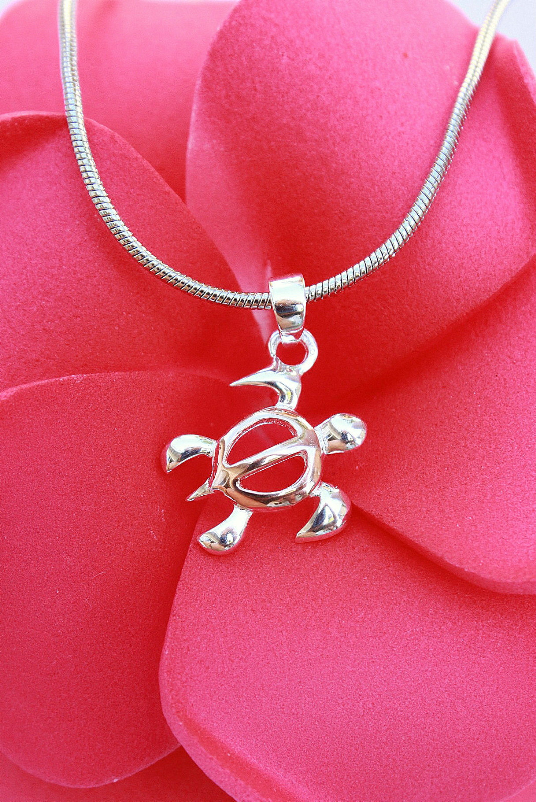 Collana Tartaruga Collana Con Ciondolo Cuore Di Tartaruga Hawaii - Foto 2