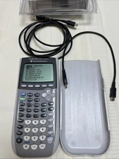 Texas Instruments TI-84 Plus Silver Edition Graphing Calculator w/ Cover & Cords
