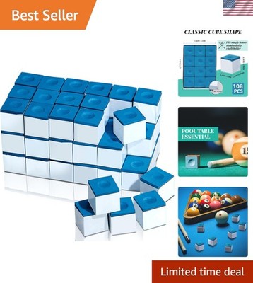 Enhanced Billiard Chalk Cubes - Improve Hit Accuracy, 48-Pack, Easy to Use!
