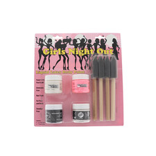 Girls Night Out Liquid Latex Body Face Paint Kit Four 1 fl oz 4 brushes