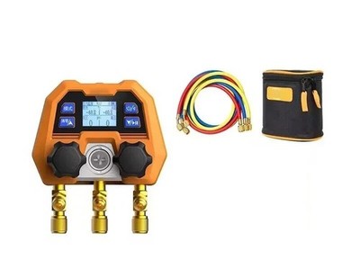 Digital Refrigeration Pressure Gauge Vacuum Manifold Tester for Refrigerant 