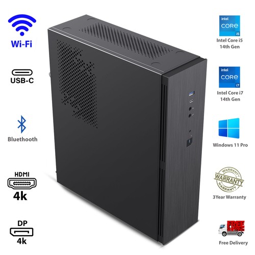 Windows 11 Pro CORE i7 - 14TH GEN, 2TB SSD, 64GB RAM Desktop PC SFF WIFI 4K HDMI - 第 6/17 張圖片