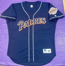 Authentic San Diego Padres Vintage 1990’s On Field Pro Cut Russell Jersey 48