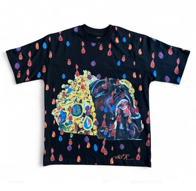 RAINDROPS OF ENLIGHTENMENT black art t-shirt size M