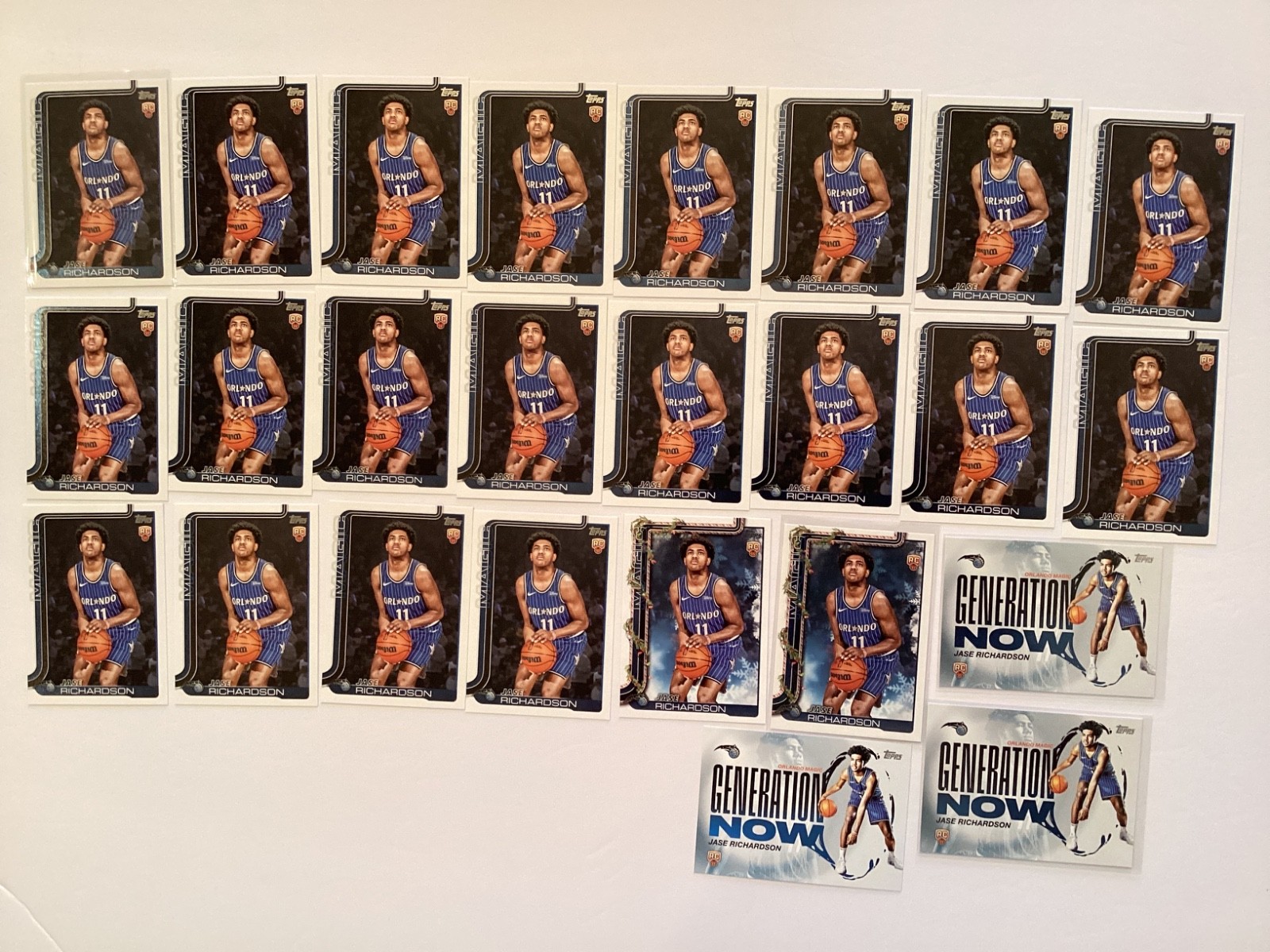 Jase Richardson (25) 2025-26 Topps Flagship & Holiday Rookie Cards Magic