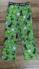 Minecraft Boys Graphic Print Fleece Sleeping Pajama Pants Sz L 10-12
