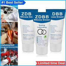Silicone Grease Lubricant 3 Pack Food Grade O Ring Sealant for Pool Pump Faucet