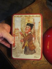 Ancienne Boite Vide Tôle Gâteau à la Marionnette de Guignol Lyon ill L Billon