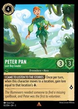 x1 Peter Pan - Lost Boy Leader - 82/204 - Rare Lorcana DLC03 Into the Inklands M