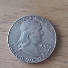 1963 Franklin Half Dollar 50C Circulated 90% Silver US Coin