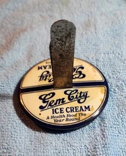 Vtg. Gem City Ice Cream Menu Holder