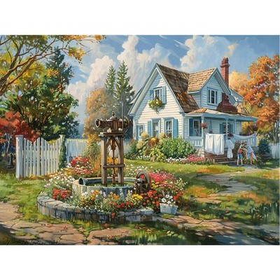NEWENMO Diamonds Painting Kits for Adults Beginner DIY 5D 12x16 Inch, B-House 