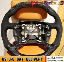 Carbon Fiber Steering Wheel For Ford Mustang 1994-2004 Years Wflat Top Carbon Fiber Steering Wheel For Ford Mustang 1994-2004 Years Wflat Top