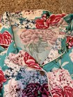 Posh Peanut Brand New Mommy & Me Long Sleeve Pajama Set Eloise Teal With Flowers — photo 5