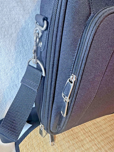 New Samsonite Laptop Briefcase 15" Thin Black Bag Shoulder Strap Travel Work - 第 7/10 張圖片