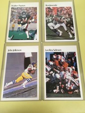 1981 Marketcom NFL Mini poster Lot of 4 Payton Jaworski JJ Jefferson LR Selmon