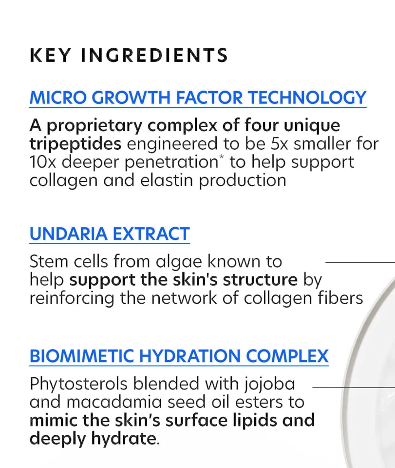 Crema de renovación de edad PCA SKIN MGF 1,8 fL oz. AYUDA A MEJORAR LA PRODUCCIÓN DE COLÁGENO Foto 4 de 4