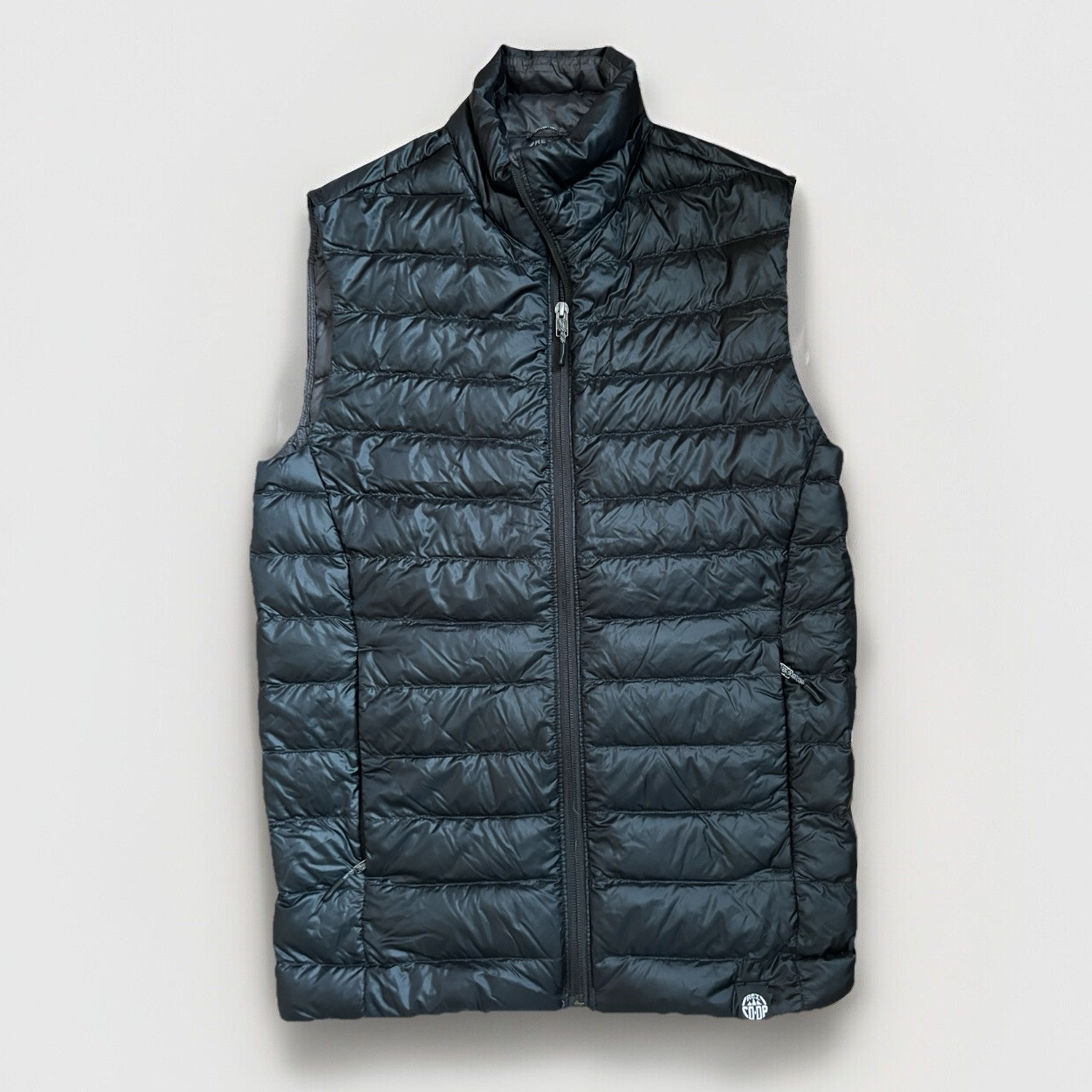 REI CO-OP Women's Sz XS Black Full Zip Down Puffer Vest Lightweight Hiking Golf