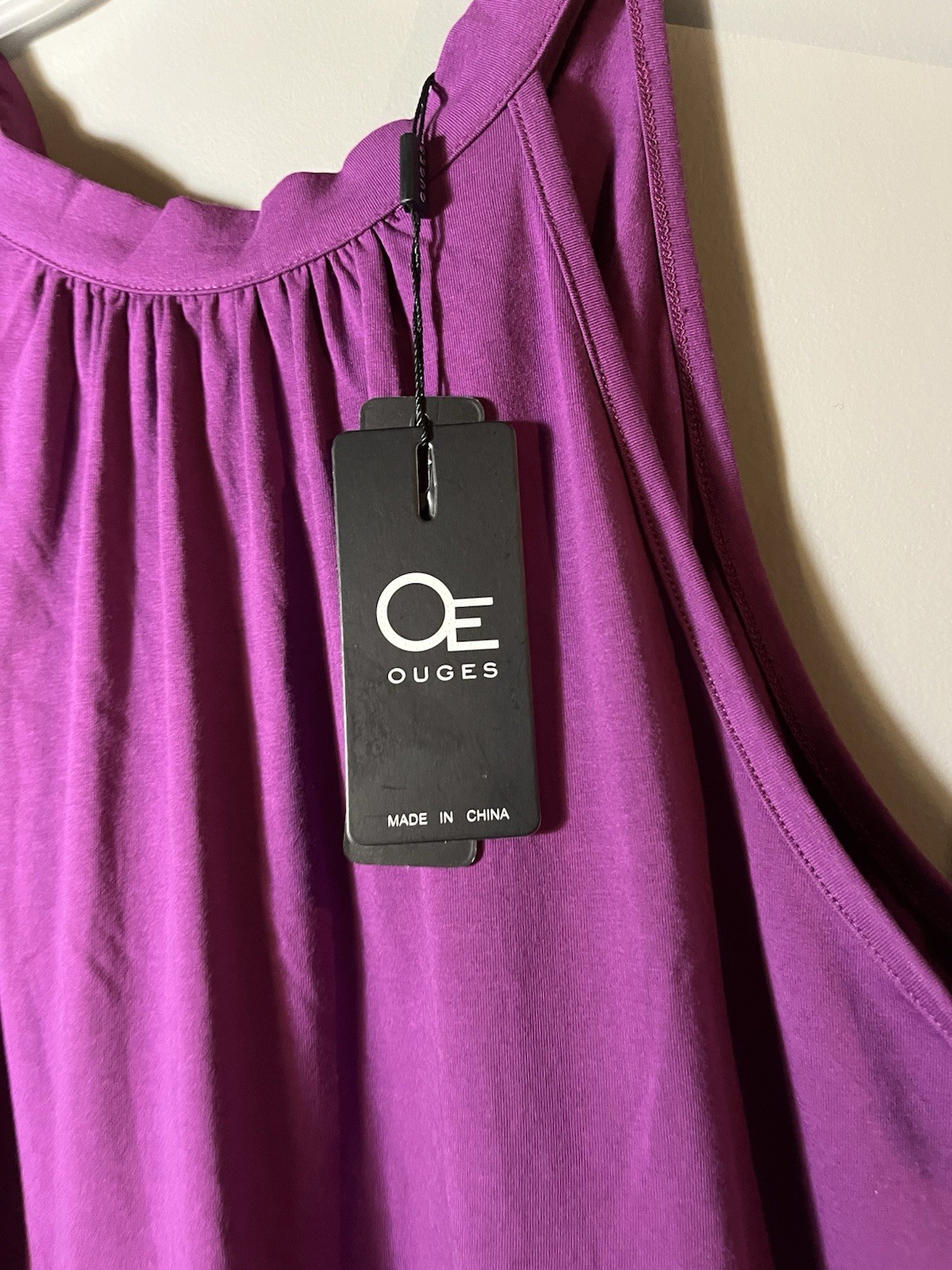 Ouges Purple Dress Tie Around Neck Sleeveless Dre… - image 3