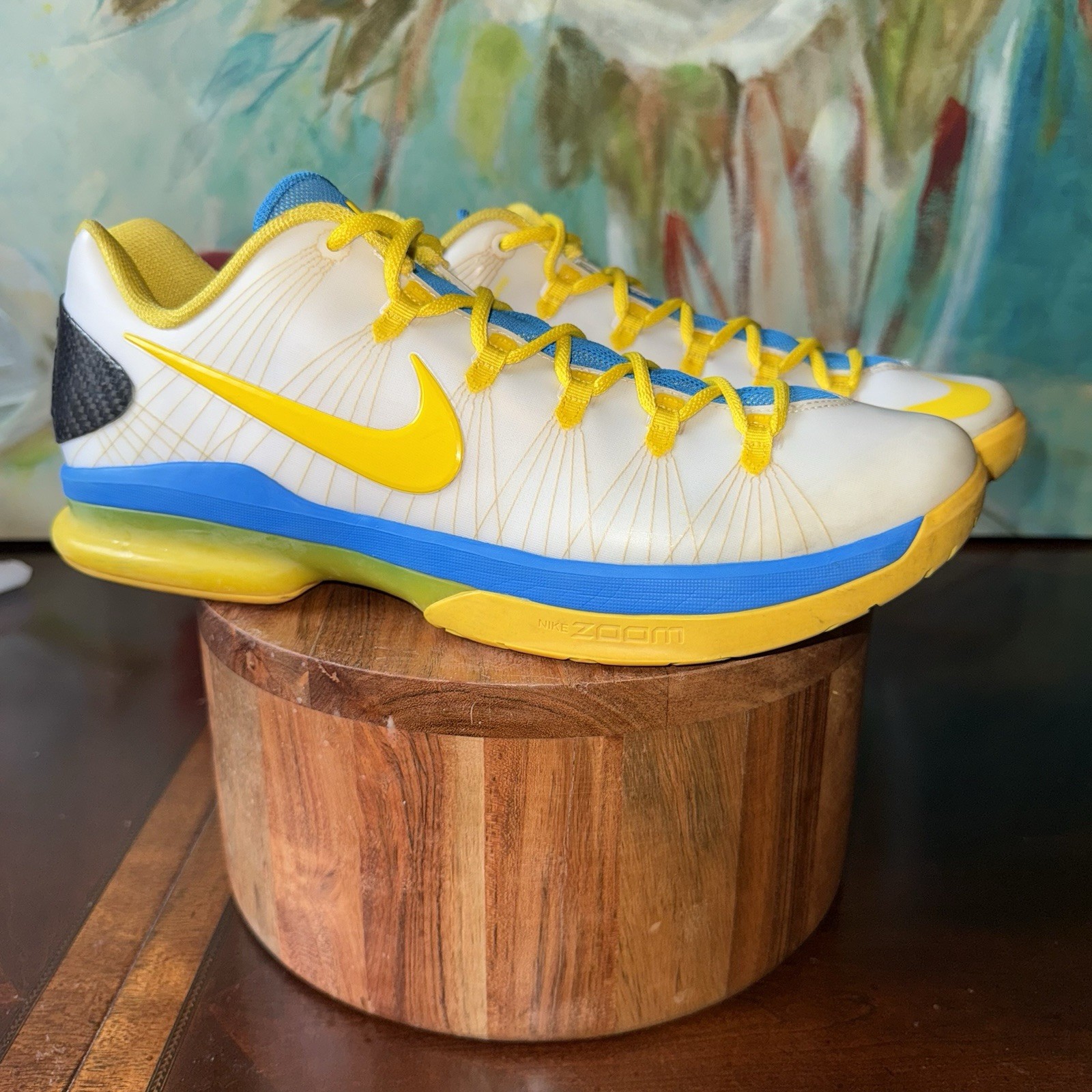 SAOLA Kd 5 Basket Elite Tg 11 5 Ottime Condizioni Blu Giallo
