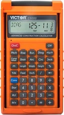 Victor C6000 Advanced Construction Calculator with Protective Case Orange 