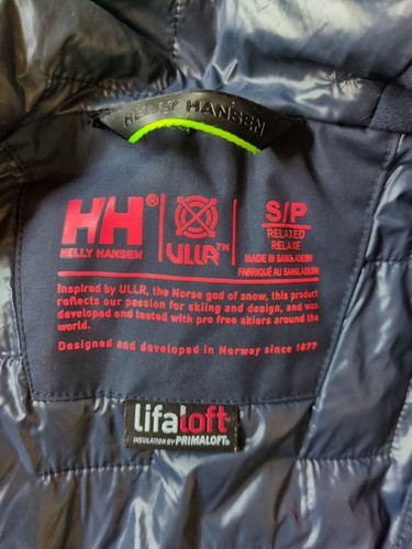 Helly Hansen Sz S HellyTech ULLR LifaLoft Womens Blue Lightweight Hooded Jacket - Picture 10 of 21