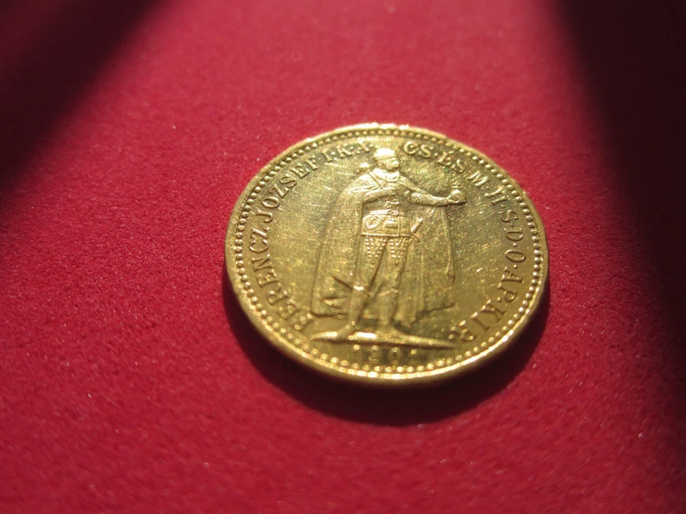 Historische Goldmünze 10 Kronen 1901 Franz Josef Ungarn 3,38 Gramm, 900 Gold - Bild 2 von 4