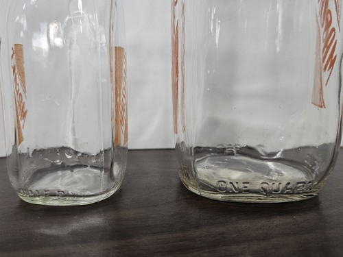 MASON'S DAIRY 2PC GLASS BOTTLE LOT - Picture 3 of 3