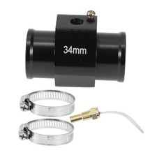 12/24V Universal Water Temp Sensor Kit, 1/8"NPT Black Adapter 160'F on - 34mm