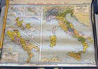 Antique Map Of Ancient Italy Denoyer Geppert Folding Map Rare 500 B.C. - 265 B.C — photo 1
