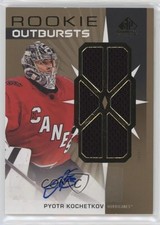 2022 Upper Deck SP Game Used Rookie Outbursts Jersey Pyotr Kochetkov Auto 12xo
