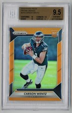 2016 Panini Prizm Prizims Orange /299 Carson Wentz BGS 9.5 Choice of 2