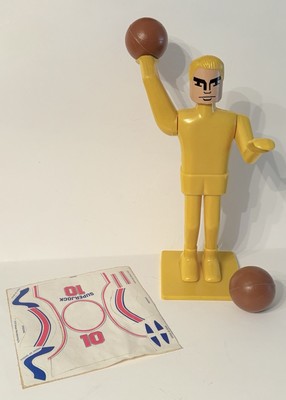 Vintage Schaper 1976 Basketball Player, Balls & Stickers Super Touch Super Jock