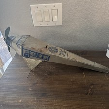 Antique 1920s Marx Tin Army Bomber Bi Plane Body For Parts Or Repair